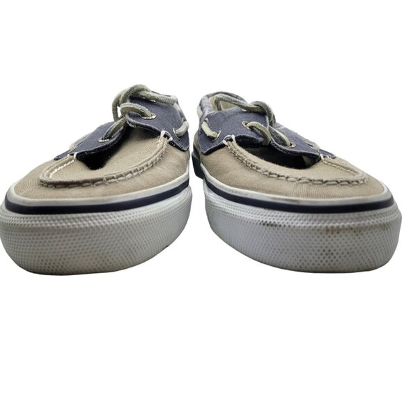 Sperry Top Sider Boat Shoe Mens 8 Blue Tan 0538207 Summer Yacht Club Dock Pool - Picture 6 of 13